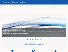 Tablet Screenshot of customwebfeatures.com